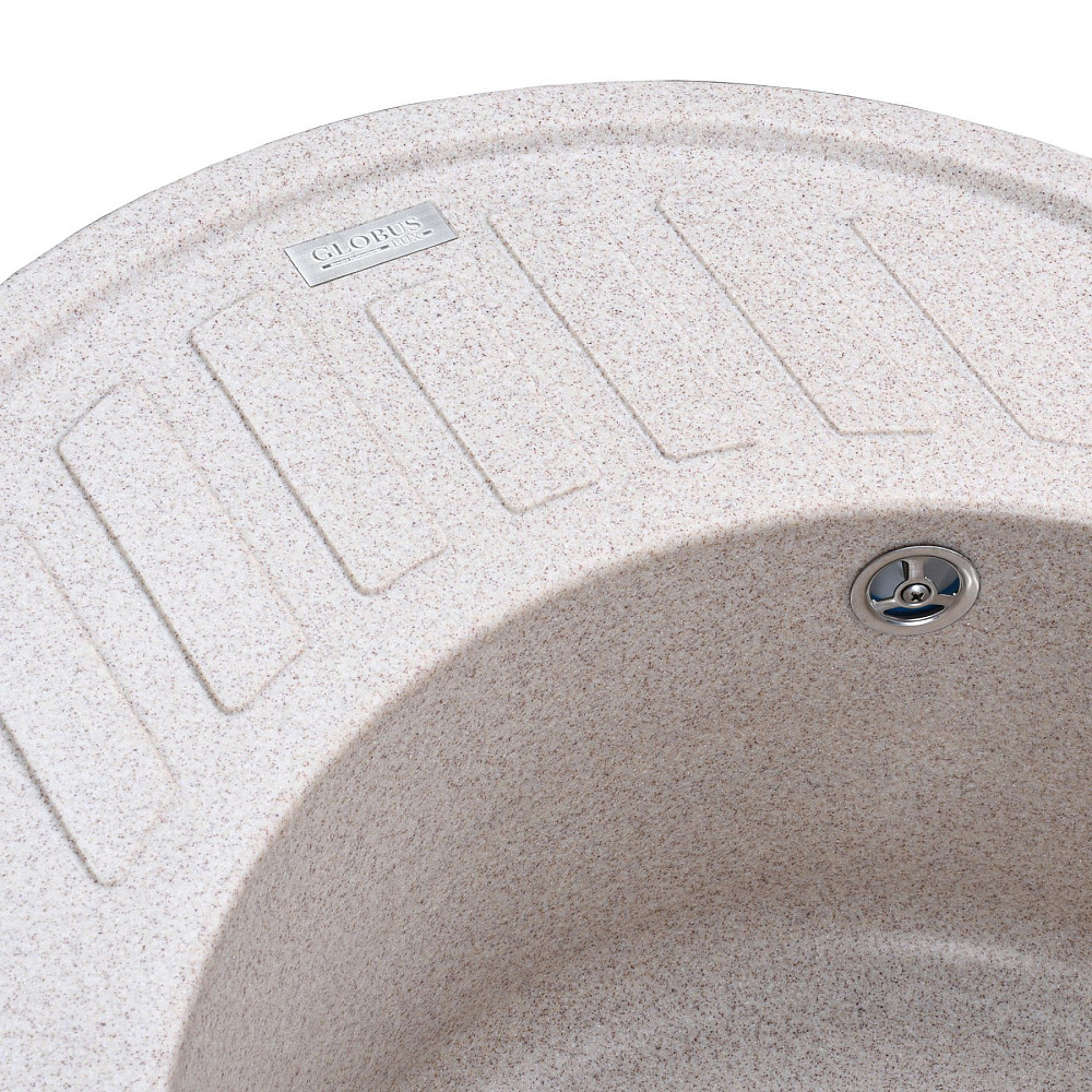 Гранітна мийка Globus Lux ARNO мигдаль 620х500-А0008 Тернопіль - фото 4