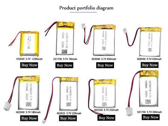 Аккумулятор 400мАч 3.7В для RC моделей и гаджетов Киев