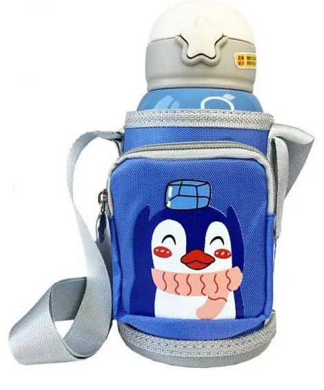 Дитячий термос - поїлка в сумці з чашкою 3 в 1 600 ml Mumlove Синій Кривий Ріг - фото 1