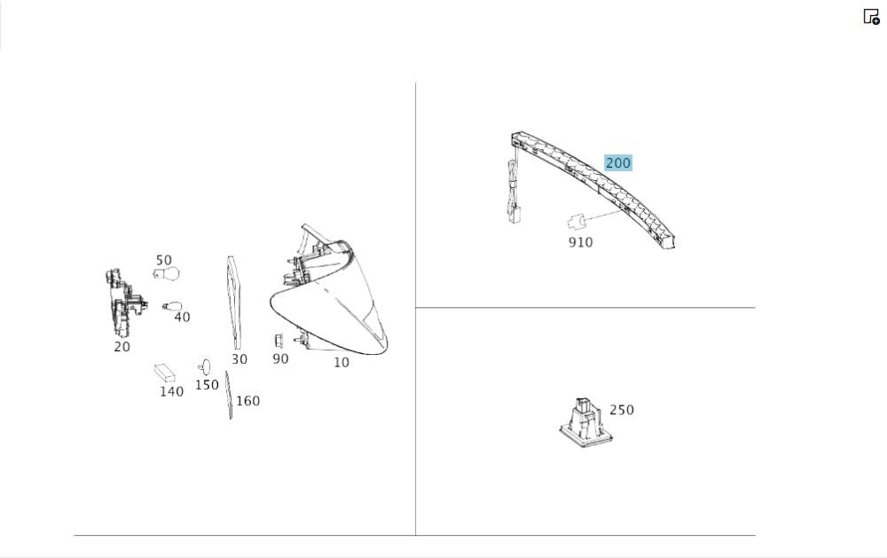 Mercedes-Benz  A2048200056 Додатковий стоп - сигнал E-class W213 CLS C257 E-class W212 C-Class W204 C-Class Coupe C204 CLS C218 CLA C117 C-Class W206 Одесса - изображение 2