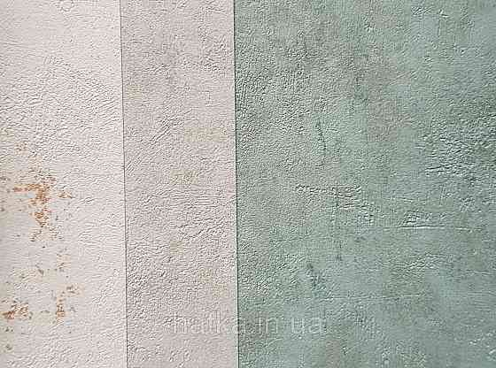 Обои виниловые на флизелине Caselio 0.53х10 Beton 2 под штукатурку под бетон зеленые мох матовые Киев