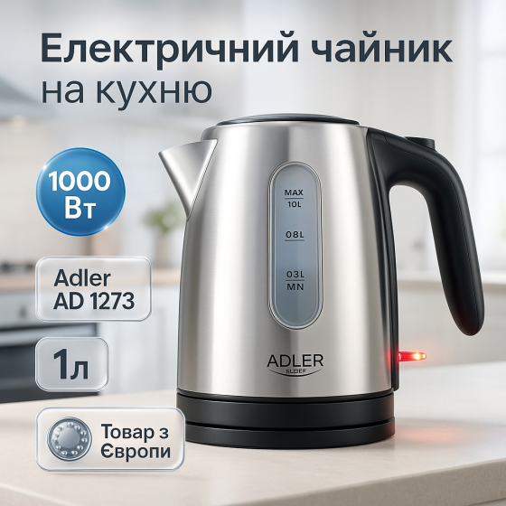 Современный электрический чайник, Чайники металлические из нержавеющей стали, Чайник дисковый GD-50 Львов