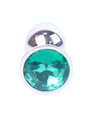 Анальна пробка - Jewellery Silver Plug Green Sex Aura Київ