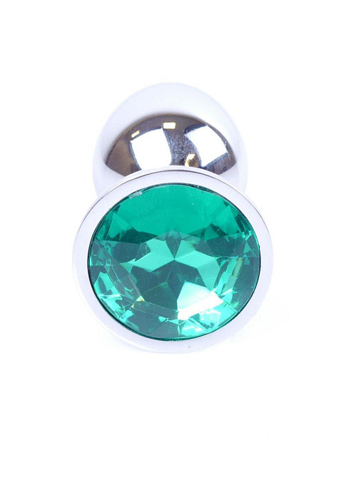 Анальна пробка - Jewellery Silver Plug Green Sex Aura Київ - фото 2