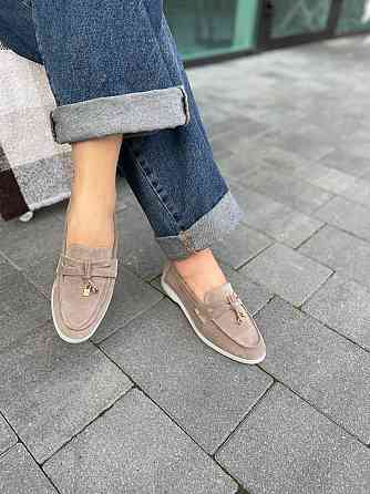 Лоферы женские GREMMY капучино натуральная замша 36-40 (5513) Коломыя