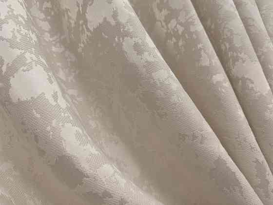 Комплект коротких штор VR-Textil Льон мармур Pavliani VO № 1767ш бежевий 130х170 см 2 шт (35-0463) Київ