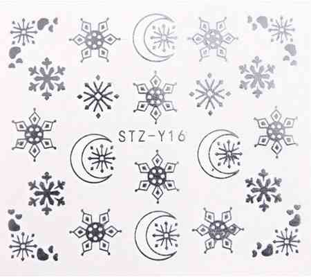 Наклейки новогодние на ногти 