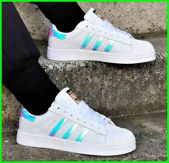 Кросівки Adidas Superstar Білі Адідас Суперстар Шкіряні (розміри: 36,37,38,39,40) — 29-1 Відео Огляд Дніпро