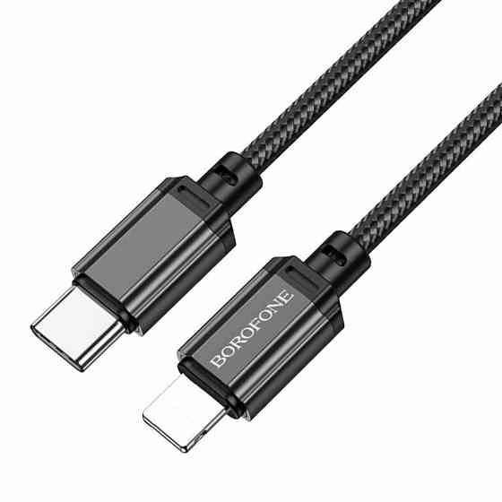 Кабель Type-C - Lightning BOROFONE BX87 Sharp PD живлення та передачі даних колір чорний BX87LPB Одеса