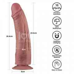 Реалістичний вібратор - Vibrating Dual Density Power Cock 10.5'' Sex Aura Київ