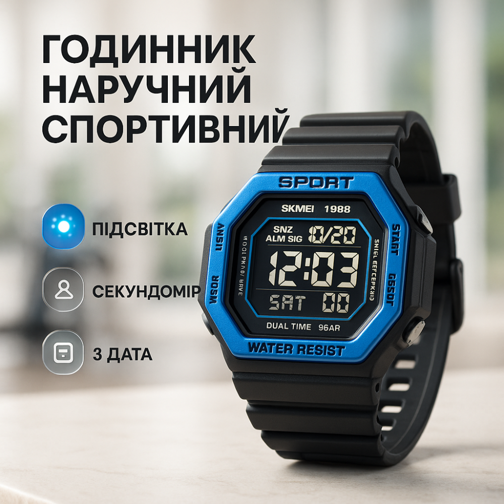Водонепроникний наручний годинник для військового виду спорту SKMEI, Годинник армійський оригінал HS-16 Львів - фото 19