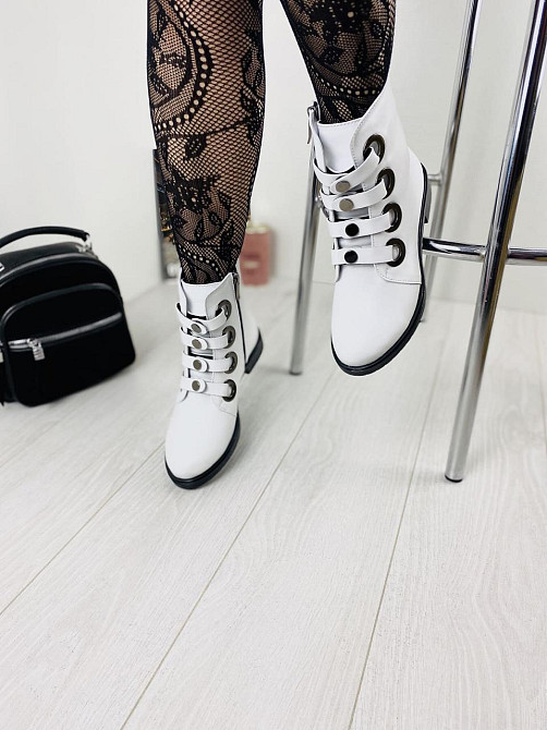 Mioli Жіночі черевики MIOLI білі натуральна шкіра висота 14см розмір 37р.38р.39р. (3148) Коломыя - изображение 7