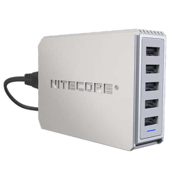 П'ятиканальний зарядний пристрій Nitecore UA55 USB 50W (Білий) Вінниця