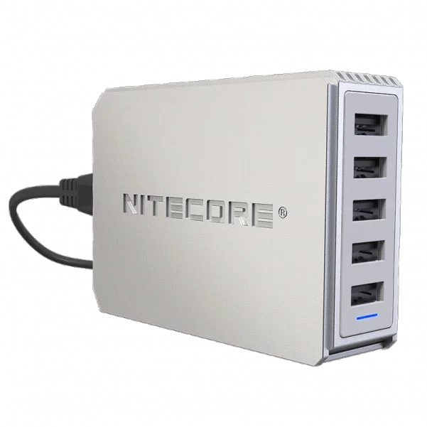 П'ятиканальний зарядний пристрій Nitecore UA55 USB 50W (Білий) Вінниця - фото 1