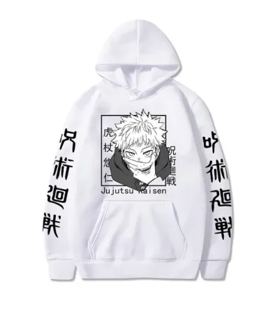 Худи, белая аниме для подростка мальчика 2765866335 размер 140 см Днепр