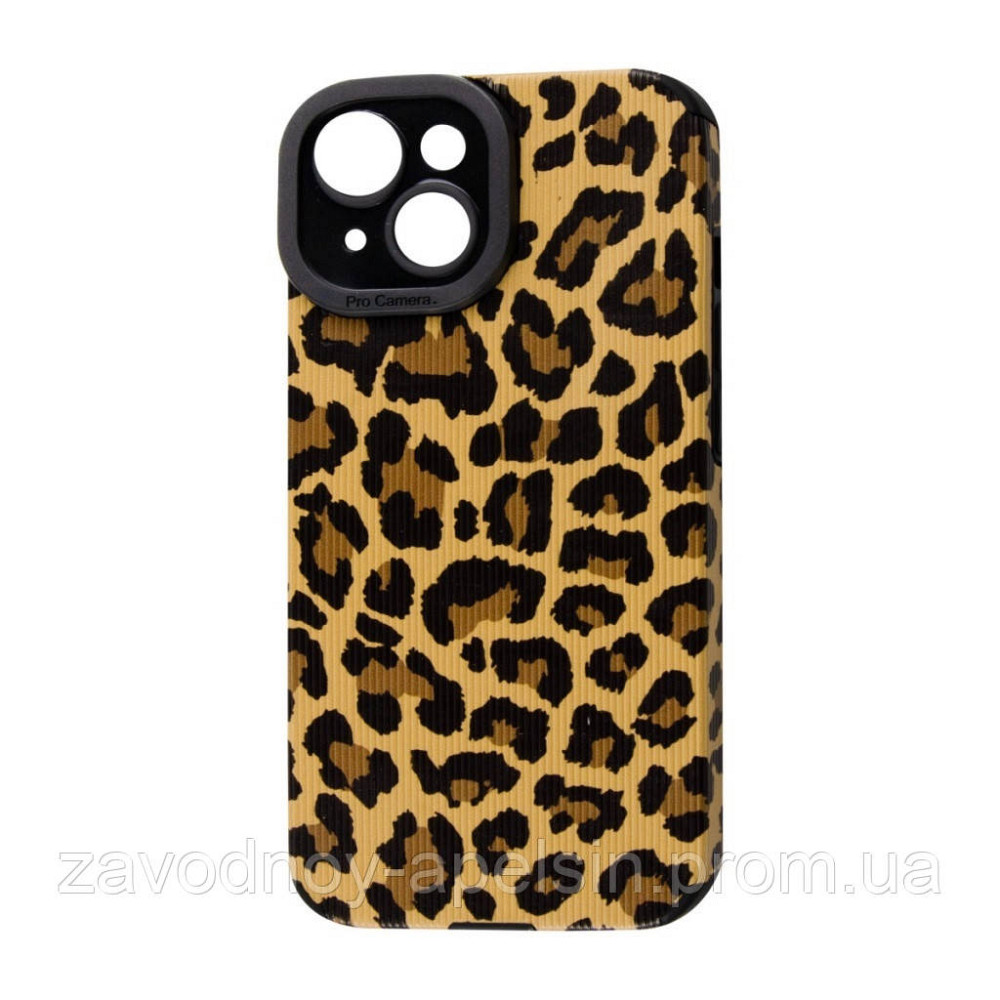 Iphone 15 Чехол силиконовый Защита камеры (леопардовый) Одесса - изображение 1