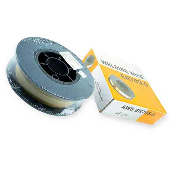 Проволока (5 кг) 0,8 мм (AWS ER70S-6) Оранжевая (реально 4.0кг) сварочная Мукачево