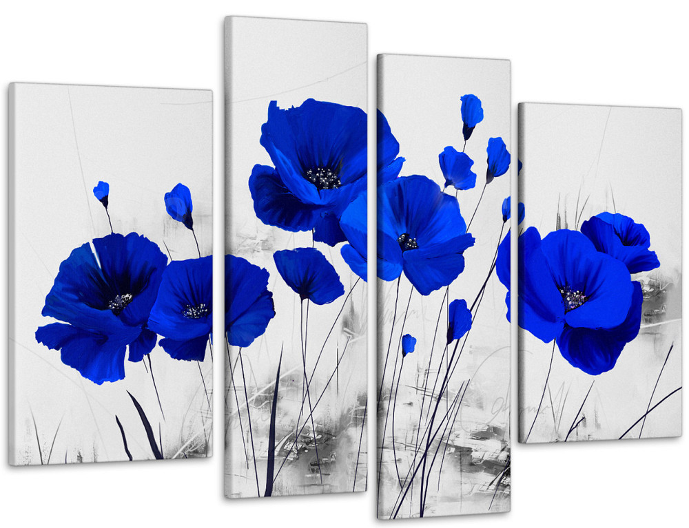 Модульная картина Цветы Маки Art-97_4 110x160 см Киев - изображение 1