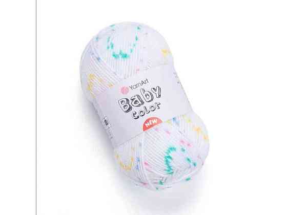Пряжа Baby Color білий 100% акрил 150м 50г 5шт/уп 214 ТМ YarnArt Київ