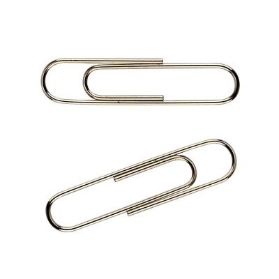 Скріпки канцелярські Axent нікельовані 33мм 100шт (картонна упаковка) (4112-A) Вінниця - фото 1