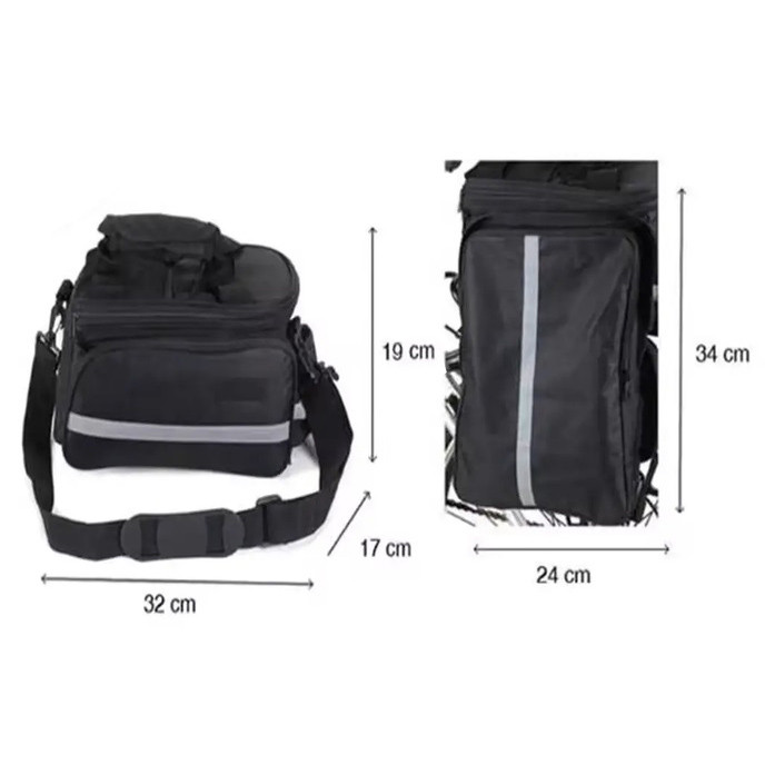 Велосумка на багажник 950С 17x32x19 см PA-36 Львів - фото 3