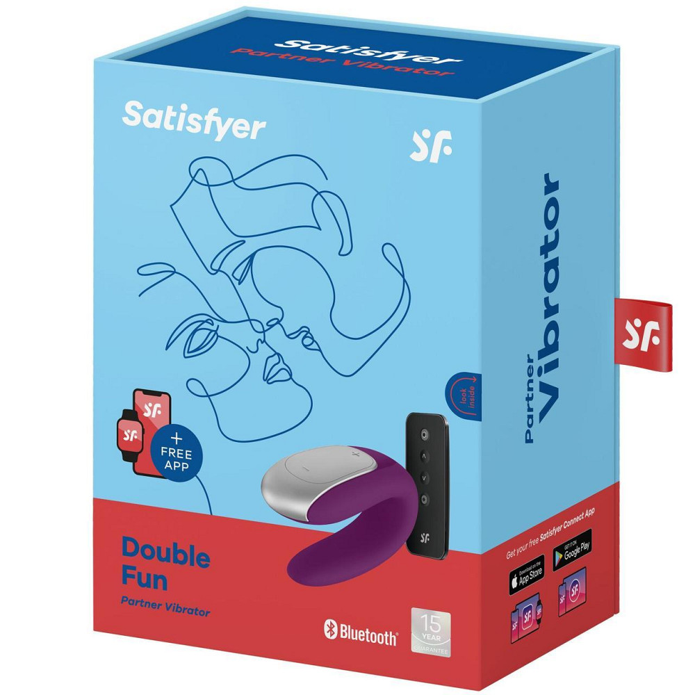 Смарт-вібратор для пар Satisfyer Double Fun (Violet) з пультом ДК Sex Aura Київ - фото 7
