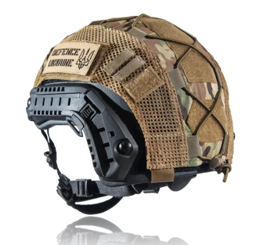 Тактическая каска шлем FAST NIJ IIIA (Черная) + кавер (Мультикам) размер M Винница - изображение 5