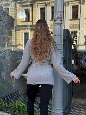 Жіночий теплий модний кардиган альпака Сірий, 46/48 Одеса