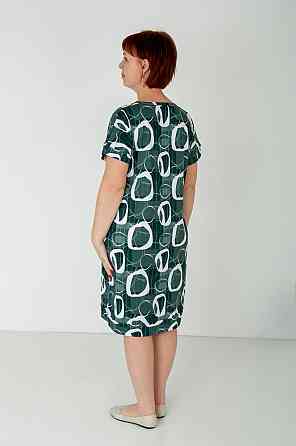 Женское платье летнее хлопок с коротким рукавом разноцветный Киев