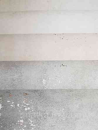 Шпалери вінілові на флізеліні Marburg City glam1.06x10 під штукатурку бетон біло- молочні прожилки срібла 32312 Київ