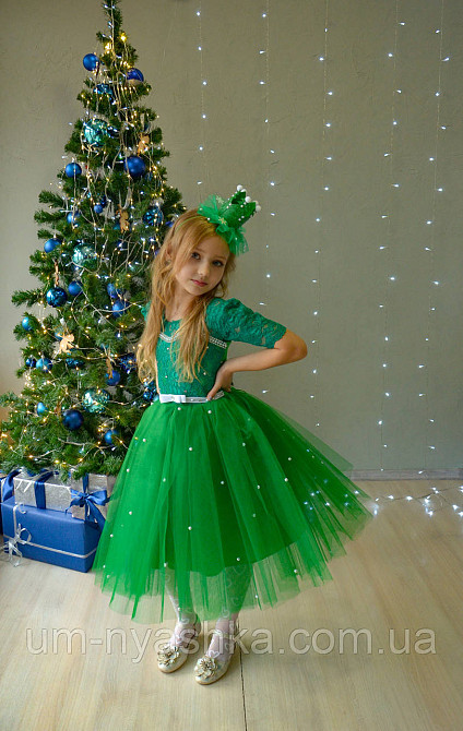 Пышное зеленое платье для девочки Елочка, Капуста, Лягушка Кривой Рог - изображение 8