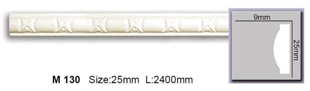 Молдинг с орнаментом полиуретановый Harmony M 130 Flexi Днепр - изображение 1