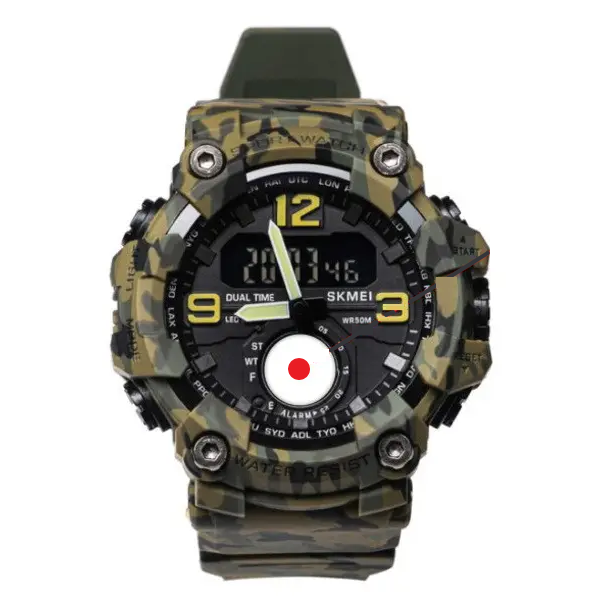Часы мужские водостойкие тактические Skmei Brave с Вашим Лого (Камуфляж) Киев - изображение 11