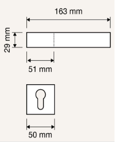 Ручка Linea Cali, модель LOFT хром матовый Киев