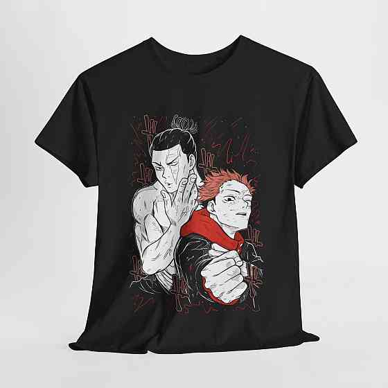 Футболка для мальчика аниме Магическая битва оверсайз (рост от 165 до 180 ) Черний AnimeJ0767m Днепр