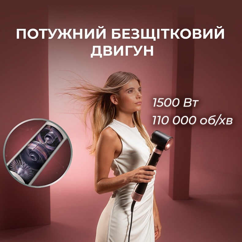 Стайлер Cecotec Bamba CeramicCare 8in1 AirGlisse Gyro Champagne (A01_EU01_112528) ( 19509 ) Харків - фото 5