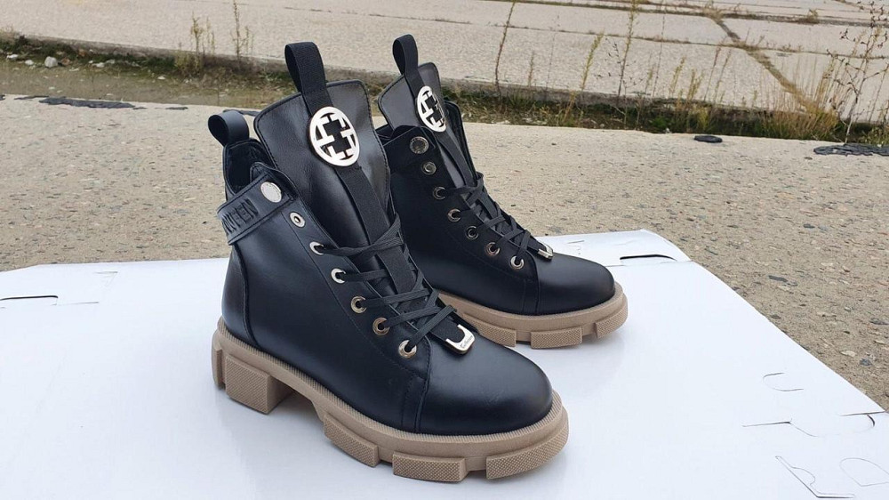 AVALON Черевики жіночі AVALON 485 чорно/бежеві (зима, шкіра натуральна) (5202) 37р.38р.39р.40р. Коломия - фото 3