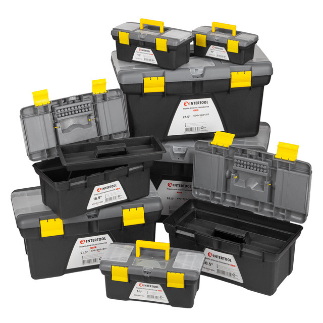 Комплект ящиків для інструментів 8 од.: BX-0310 10", BX-0312 12", BX-0314 14", BX-0316 16,5", BX-0318 18,5", BX-0321 21" Львів - фото 2