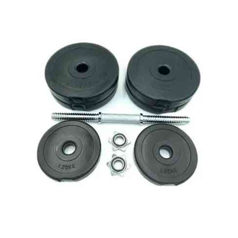 Гантели наборные композитные в пластиковой оболочке 2 шт по 14,5 кг Rock Pro-R NE-PL-R-014-2 Винница