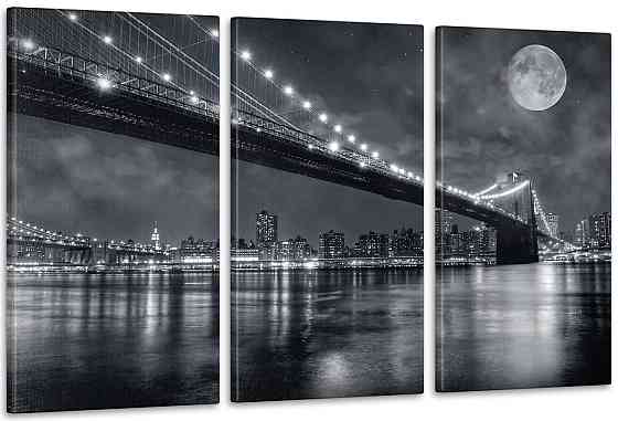 Модульна картина Місяць Місто Art-22_3А Київ