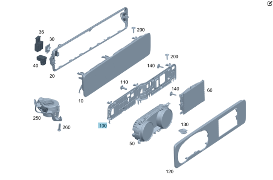 Mercedes-Benz  A2135423200 Кріпильна пластина комбінації приладів та дисплею E-class W213 E-class S213 Одеса