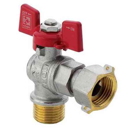 Угловой кран с накидной гайкой 1/2''внутр/наруж Харьков