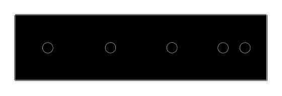 LIVOLO Рамка 4-постова для трьох 1-сенсорних та одного 2-сенсорного вимикачів (1-1-1-2) LIVOLO, Коломия