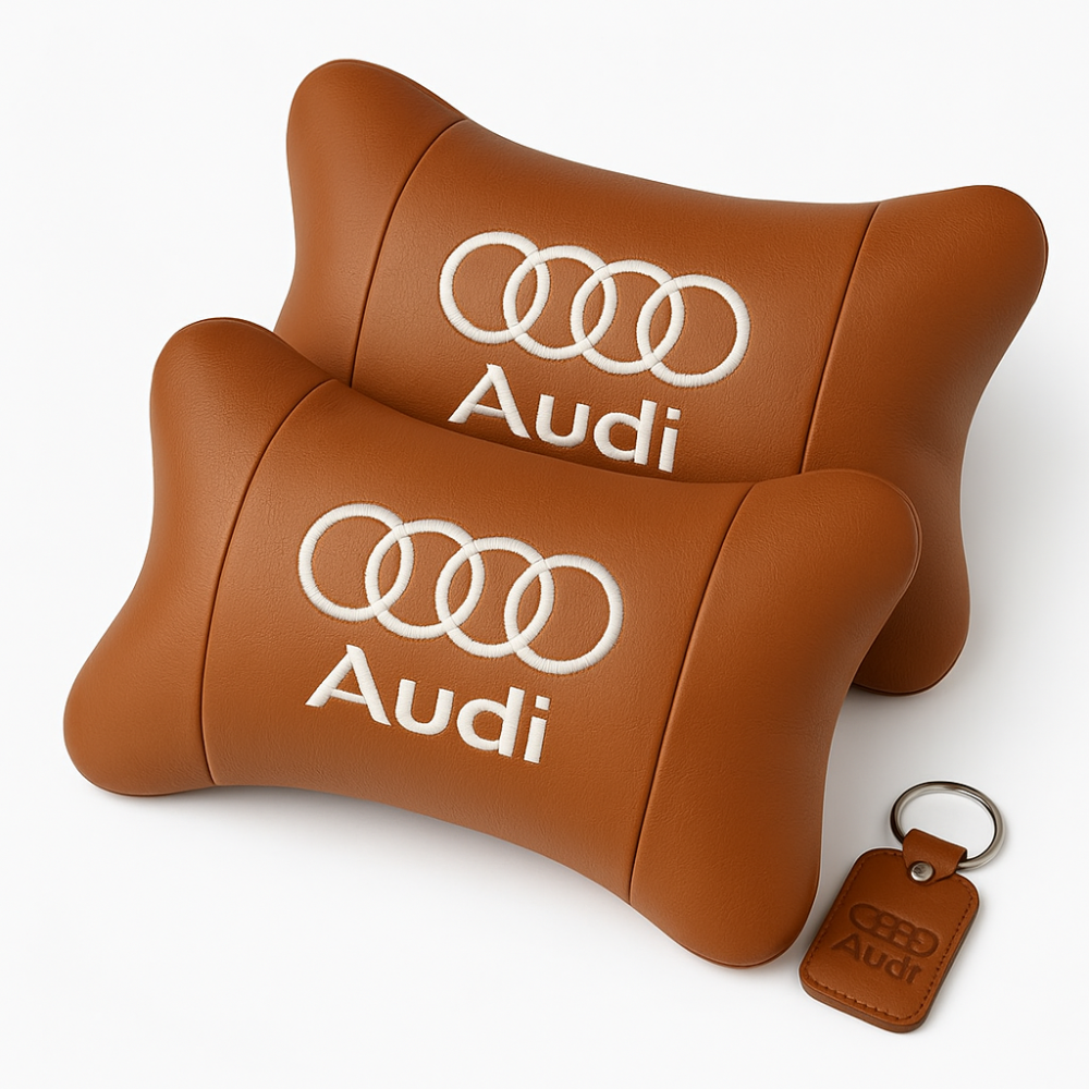Оригінальний подарунок автомобілісту Audi Ауди, Подушка для шиї для водія, Подушка на авто сидіння TQ-91 Львів - фото 13