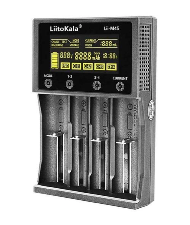 Зарядное устройство для аккумуляторов LiitoKala Lii-M4S (Li-ion IMR LiFe+NiMH) + Рower bank + Type-C Киев