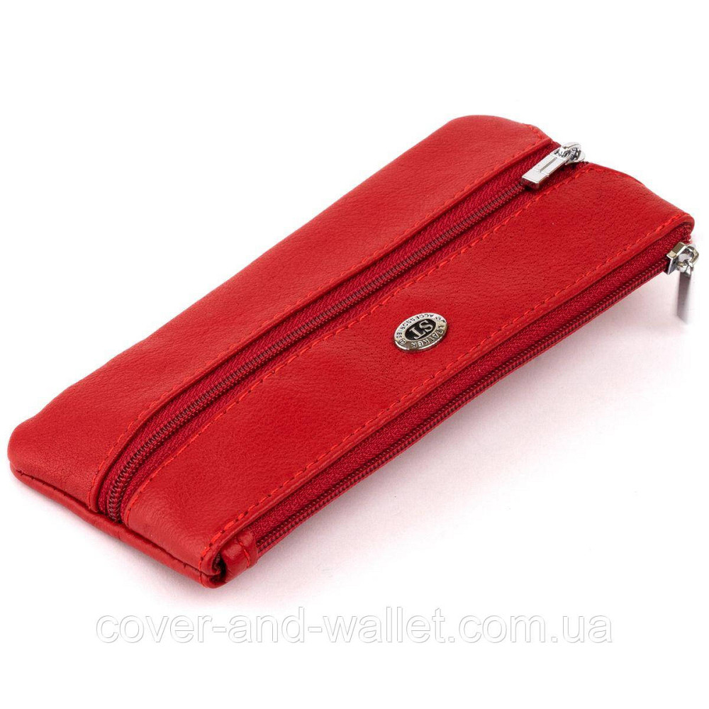 Большая женская ключница из натуральной кожи красного цвета ST Leather Киев - изображение 5