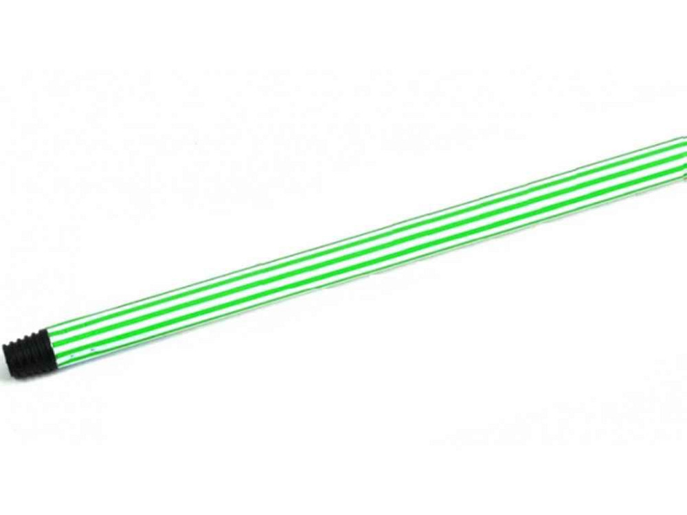 Ручка для швабры, прорезиненная, зелено-белая 120REZ-G-RO ТМ METALSTICK Киев - изображение 1