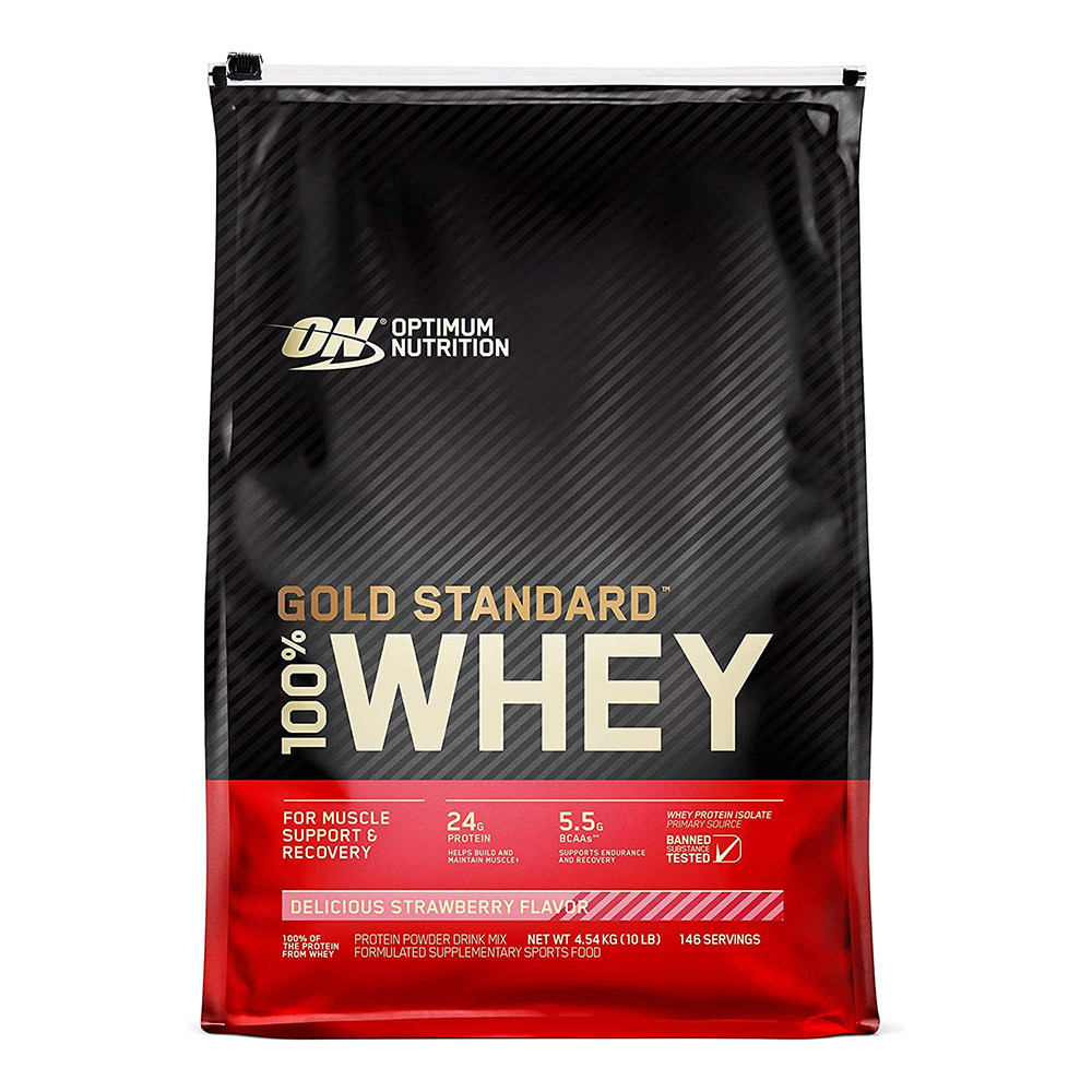 Протеїн Optimum Nutrition Gold Standard 100% Whey 4,54 kg (Delicious Strawberry) Луцьк - фото 1