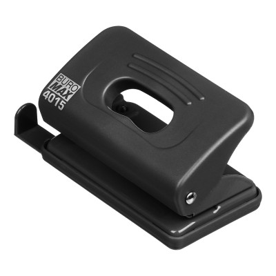 Діркопробивач Buromax пластиковий, до 10 аркушів, 120 х 58 х 59 мм, чорний (BM.4015-01) Вінниця - фото 1