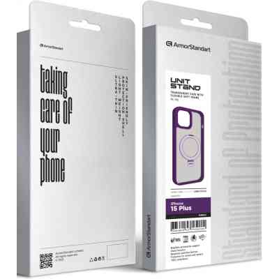 Чехол для мобильного телефона Armorstandart Unit Stand Apple iPhone 15 Plus Purple (ARM70573) Винница